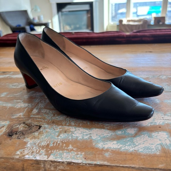 Vintage Christian Louboutin Block Heel Pumps - Picture 3 of 16